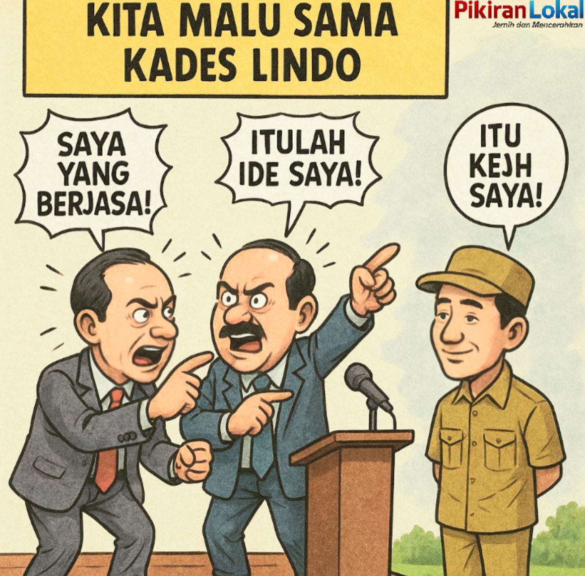 Saling Klaim Siapa Berjasa, Kita Malu Sama Kades Lindo