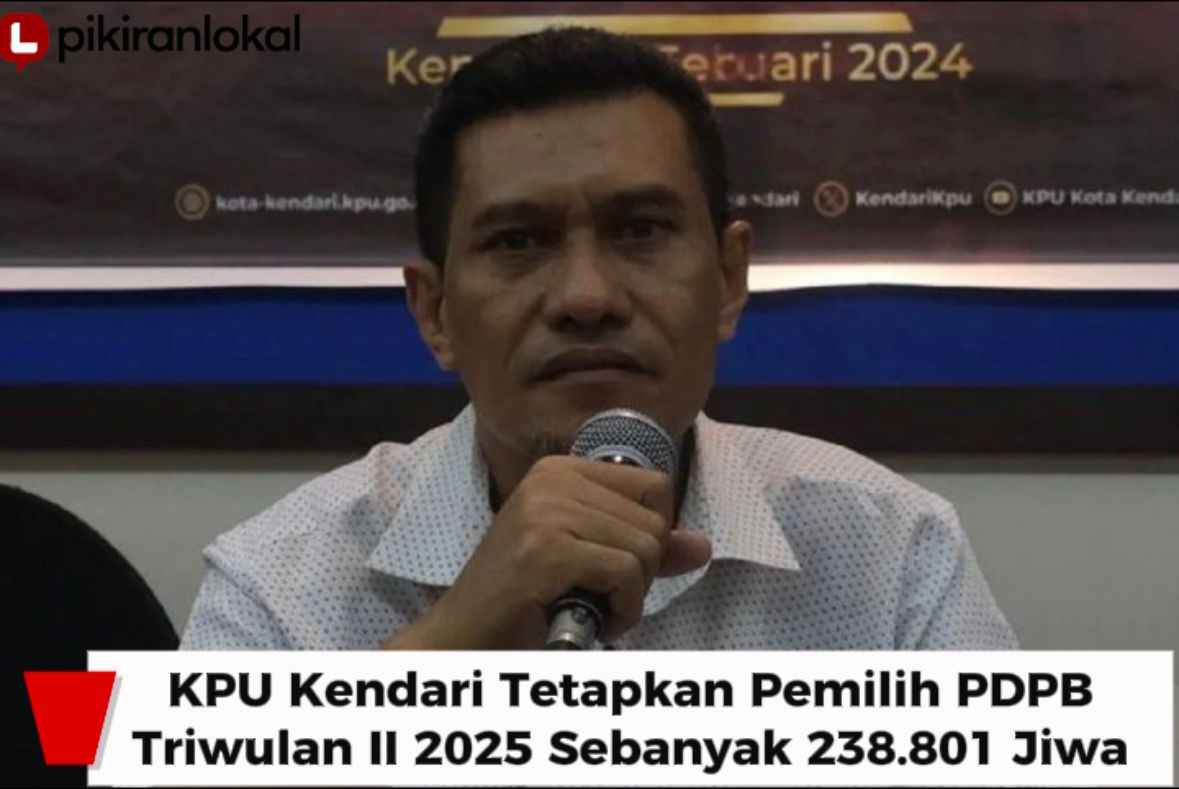 KPU Kendari Tetapkan Pemilih PDPB Triwulan II 2025 Sebanyak 238.801 Jiwa