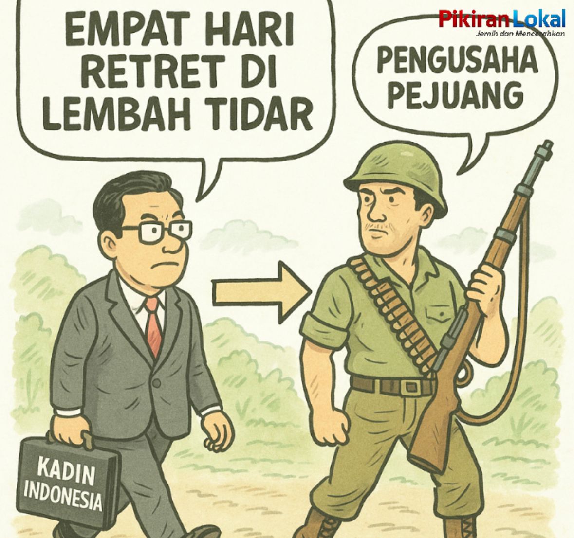 Empat Hari di Lembah Tidar, Kadin Tempa Diri Jadi Pengusaha Pejuang