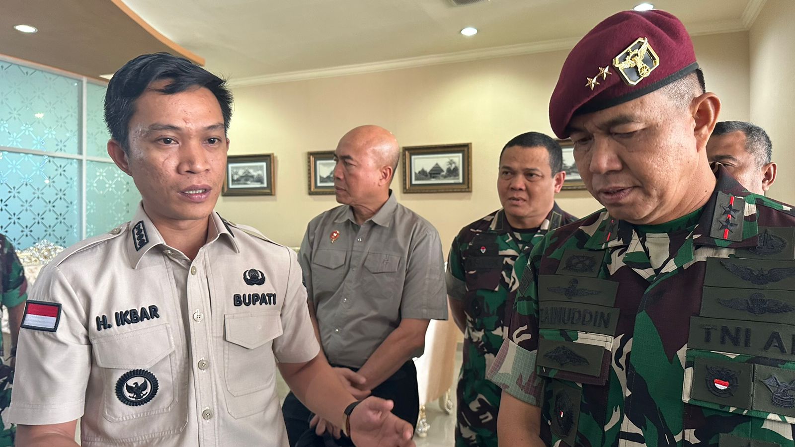 Bupati Ikbar Sambut Hangat Danpus Penerbad:  Langkah Strategis Pembangunan Lanudad dan Puspenerbad di Konut