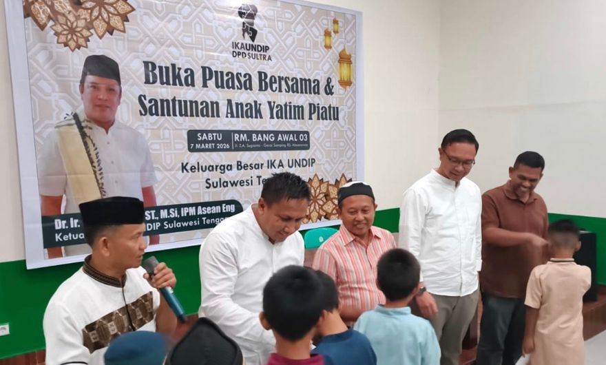 IKA Undip Sultra Bukber dan Santuni Anak Yatim