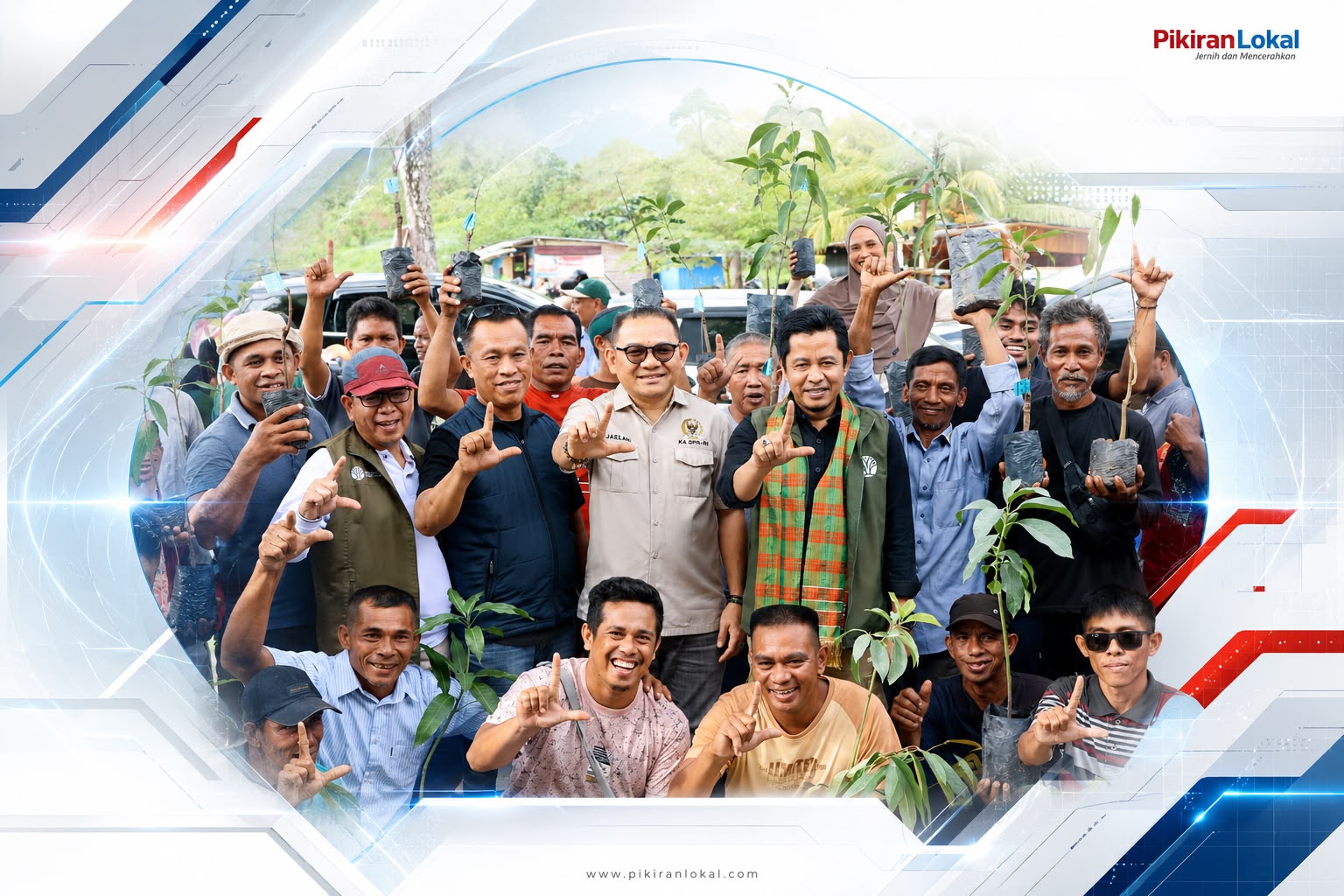Jaelani Bagikan Bibit Produktif, Dorong Rehabilitasi Hutan dan Lahan di Konsel-Kendari